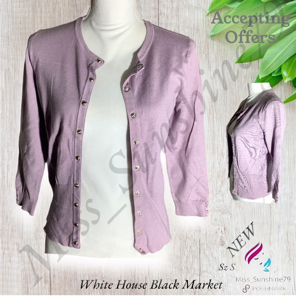 White House Black Market Lavender Sweater